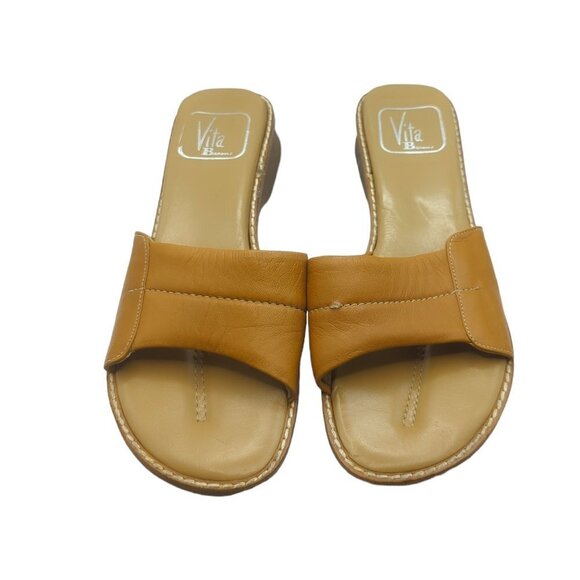 Vita by Browns Leather Slide Sandals - Picture 2 of 4